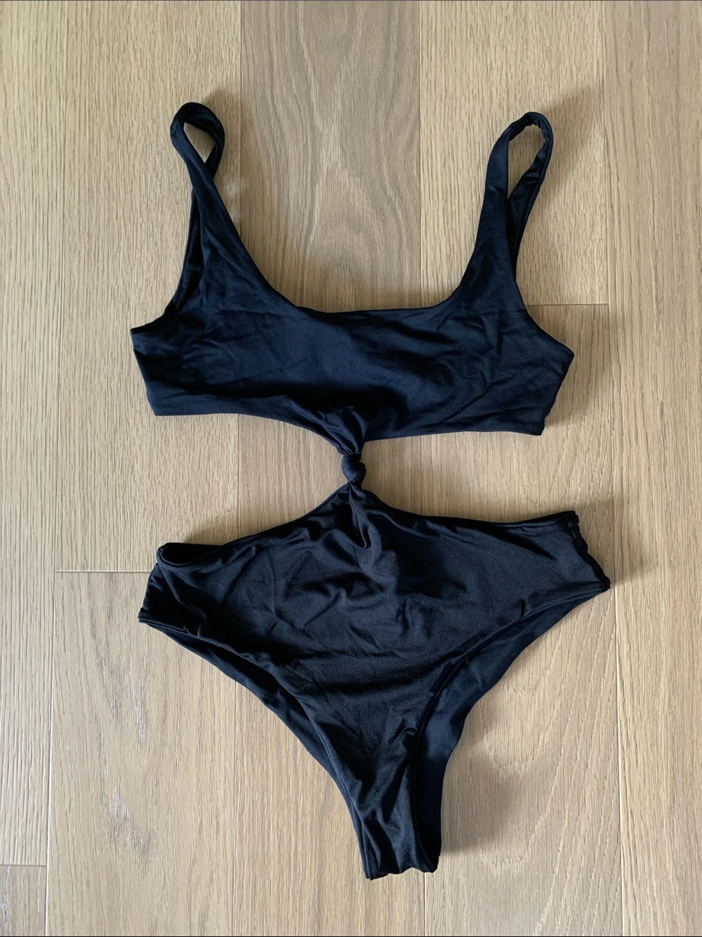 Agua Bendita Black Knot Cutout One-Piece Swimsuit